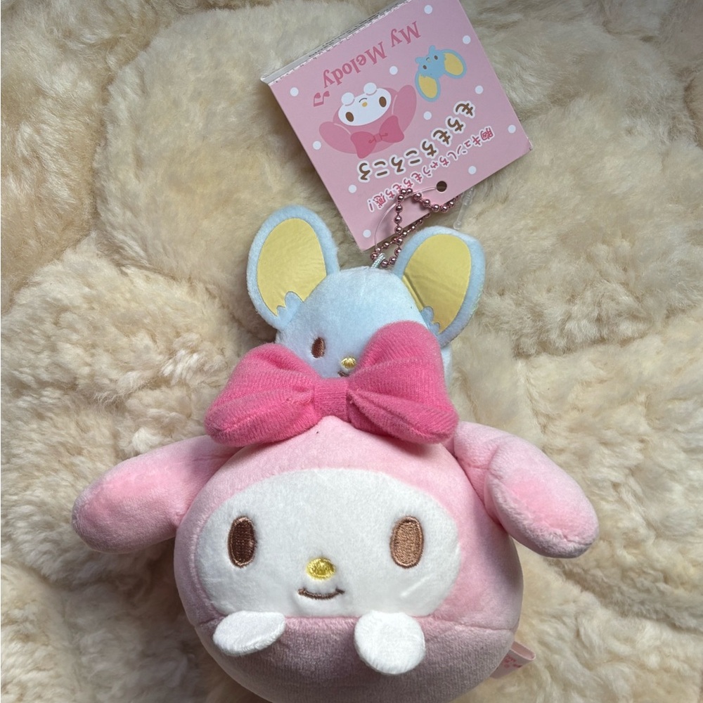 Sanrio My Melody Pink and Blue Stuffed Animal